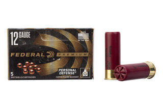5 rounds of 00 Buckshot 12 gauge ammunition.